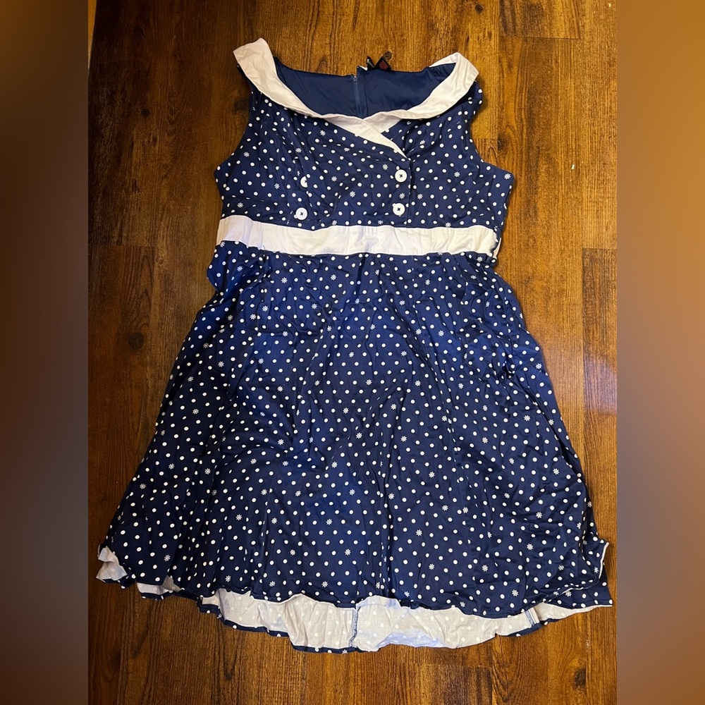 Rockabilly style sailor dress